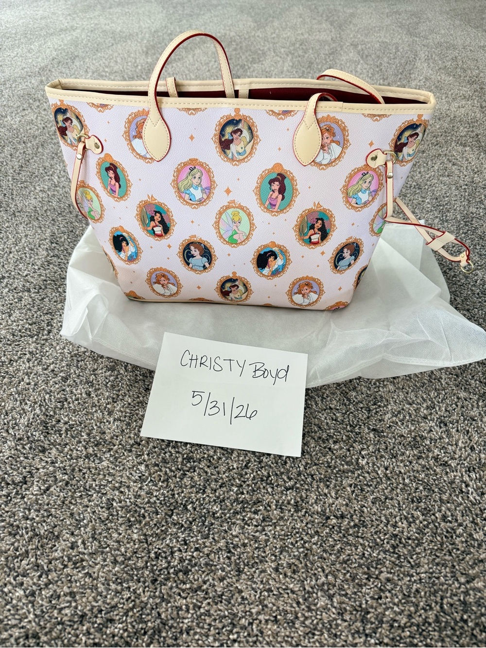Disney Princess Pink Tote Bag - Ladies Designer Style